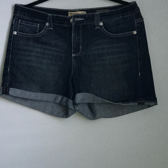 Vintage America Blue Denim Shorts. Like New! SZ 8 - Picture 1 of 7